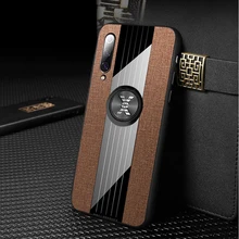 YonLinTan coque, чехол, чехол, для Xiao mi 9 Se mi 9Se mi 9 холщовый Мягкий ТПУ автомобильный магнитный металлический кольцевой кронштейн, чехол для мобильного телефона s