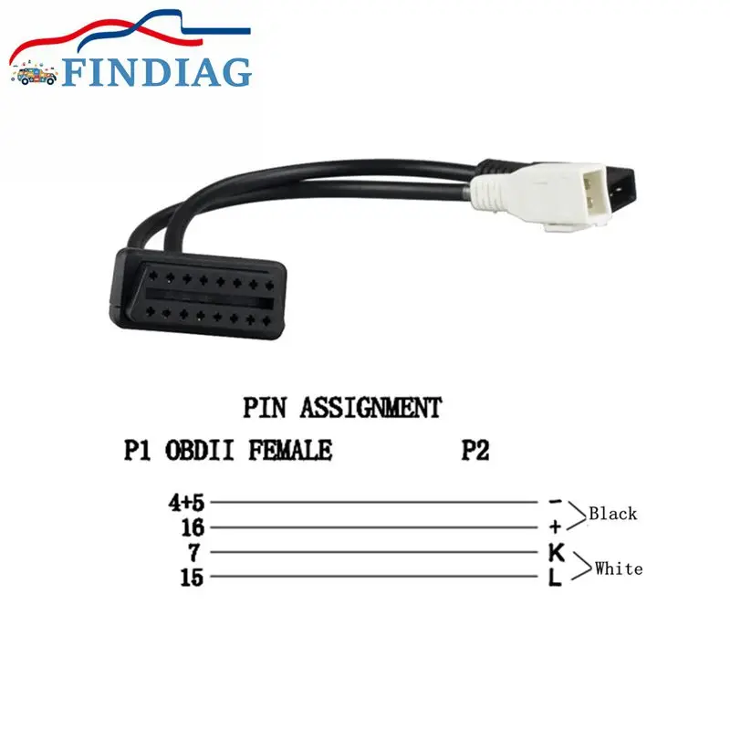 Улучшенный 16 Pin гнездовой разъем 2x2 Подходит для Audi Skoda OCTAVIA III OBD1 OBD2 Американская