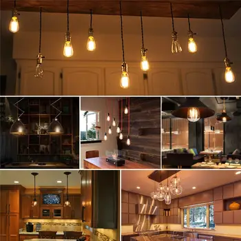 

ST64 E27 5W Retro LED Light Bulb Simple Style High Brightness Warm White Smoky Gray Lamp Bulb