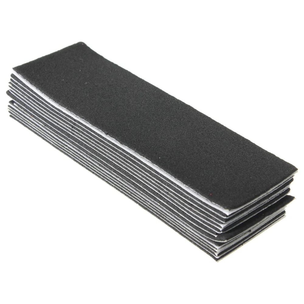 110mm x 35mm 20x Wooden Fingerboard Uncut Black Sandpaper Grip Tape 
