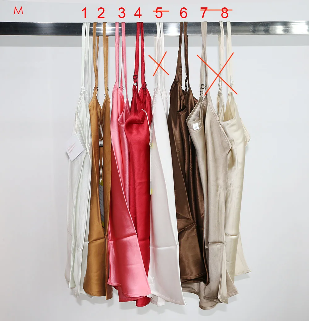 M Satin Solid Color CISULI шелк атлас глянцевый камзол с регулируемым ремешком мягкий атласный шелк ткань натуральный шелк тутового шелкопряда обновление Desigual - Цвет: M Satin Solid Color