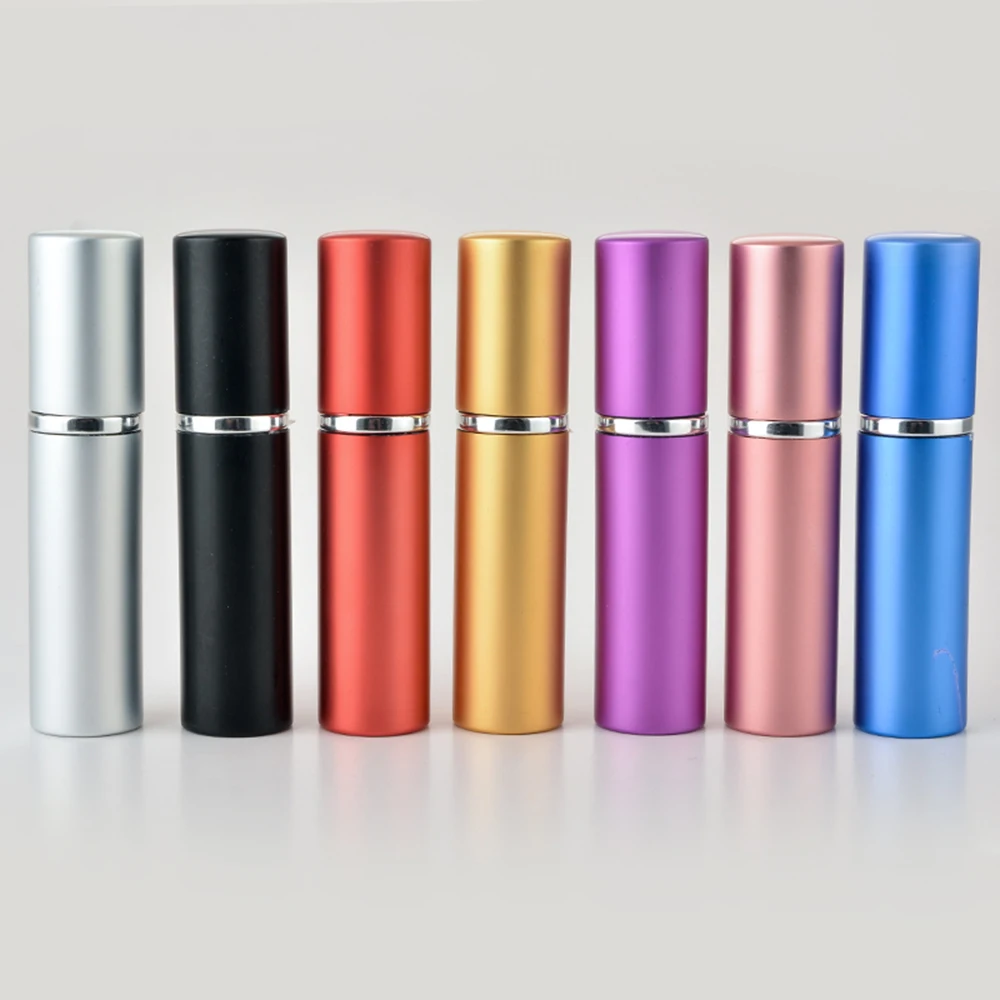 

5ml Mini Refillable Perfume Bottle With Spray Scent Pump Travel Empty Portable Cosmetic Containers Spray Atomizer Bottle