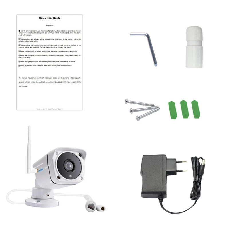 

FFYY-ESCAM PVR001 720P ONVIF Waterproof IP66 HD P2P IP Camera Security Surveillance Camera