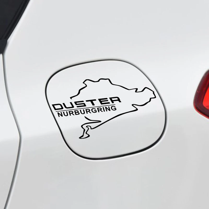 

Car Sport Racing Nurburgring Fuel Tank Cap Decor Reflective Stickers For Renault Dacia Duster Car Vinyl Decals Auto Accessories