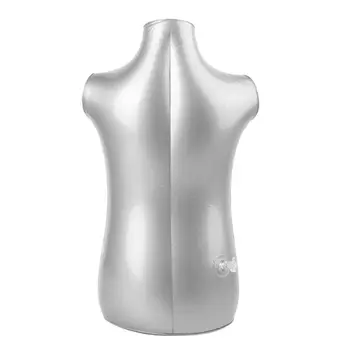 

Silver Kid Half Body Inflatable Mannequin For Clothing Display Dummy Torso Model