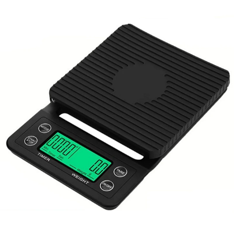 

LIXF 5Kg/0.1G Drip Coffee Scale with Timer Portable Electronic Digital Coffee Scale Kitchen Scale High Precision LED Electronic