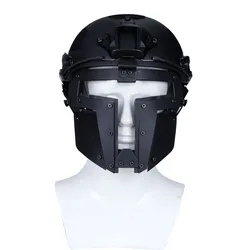 Mascarilla táctica completa para Paintball, máscara protectora con lentes de impacto, Guerrero de hierro, militar, Airsoft, caza, CS