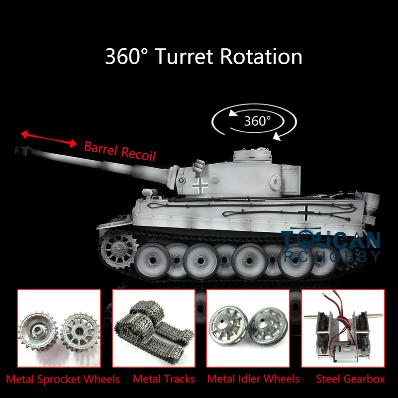 Henglong 1/16 снег TK 6 0 S поколение инфракрасный боевой Модернизированный Тигр I RC Танк