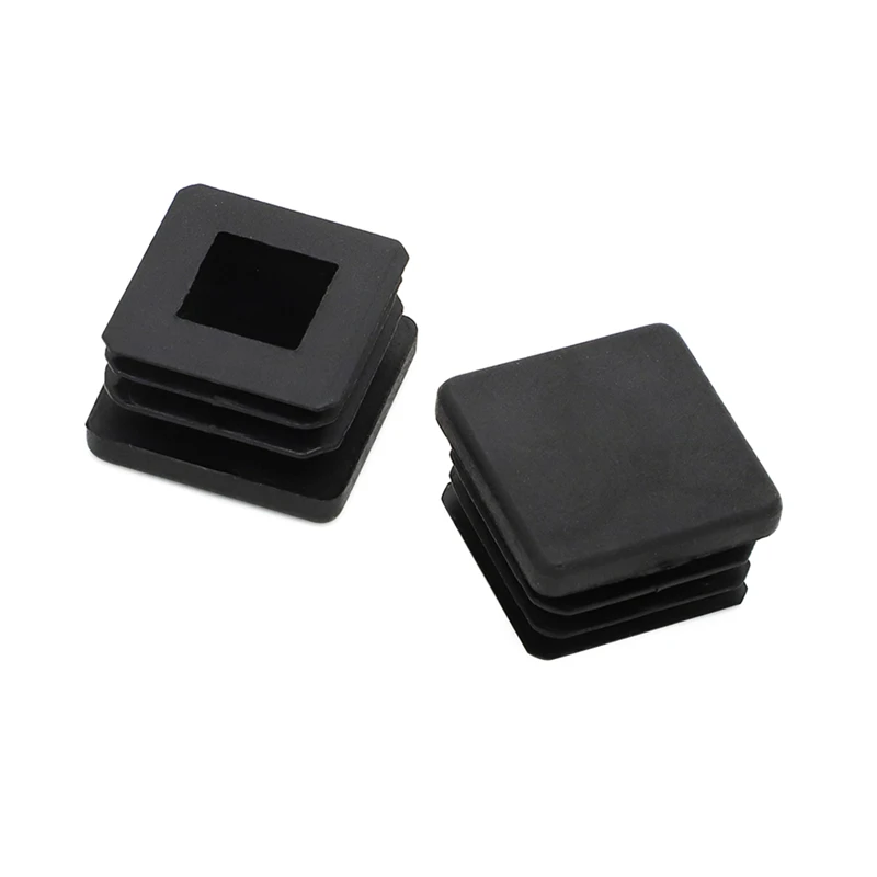 1" Square Plastic End Cap Insert Hole Plug Tube Tubing 1x1 Inch Post Pipe Furniture Chair Leg Hole Plug Blanking End Caps Inner