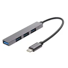 USB C концентратор типа C до 4 USB 3,0 адаптер для Macbook Pro мобильный телефон ноутбук#917