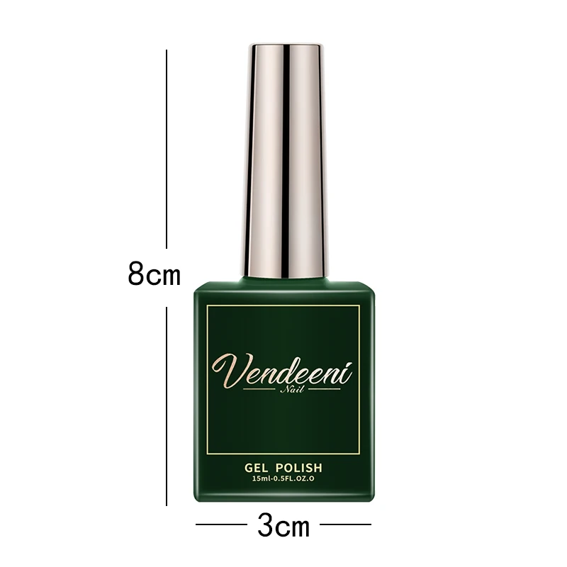 Vendeeni Top Coat diamantato da 15ml per smalto Gel rinforza UV a lunga durata Soak Off Gel vernice Gel Primer per Nail Art ad alta luminosità