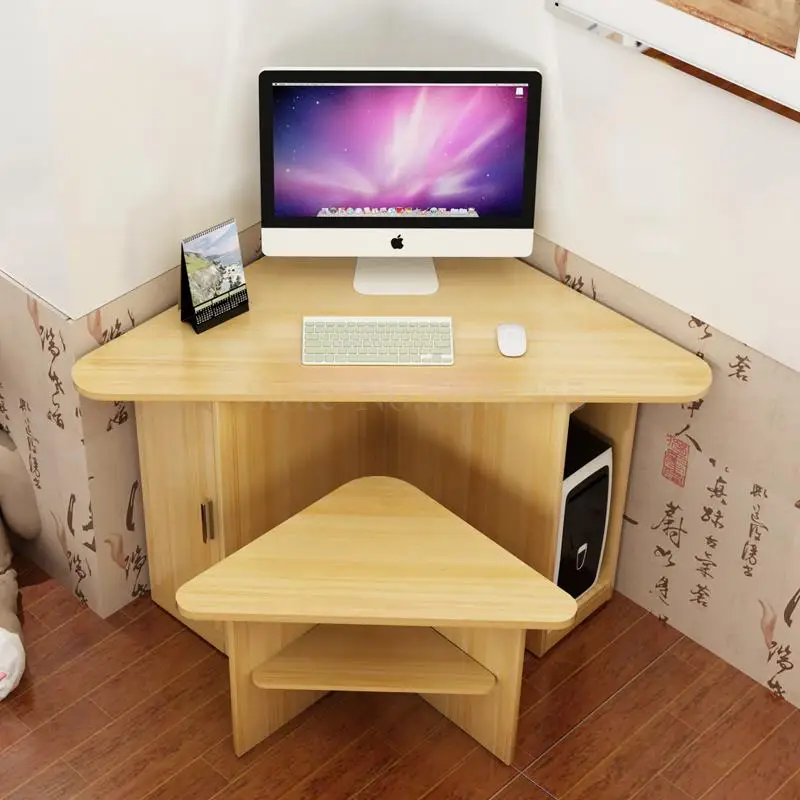Corner computer table simple space saving household small sized corner