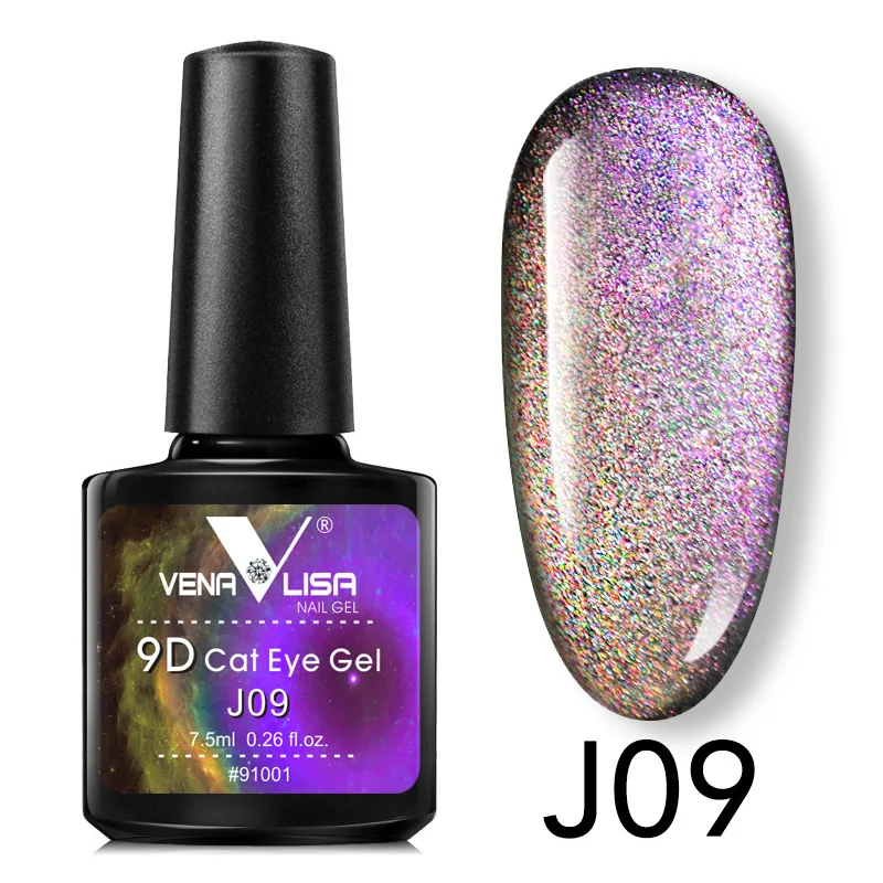 J09 9D cat eye gel Canni Новое поступление 9D гель Лаки солнцезащитные очки "кошачий глаз" Волшебный хамелеон лак для ногтей искусство маникюра Galaxy Звездное Магнитный разноцветный Гель-лак - Цвет: J09 9D cat eye gel