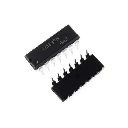 10 шт. LM339N DIP14 LM339 DIP 339N DIP-14 Quad Single Supply компараторы новые и оригинальные IC |