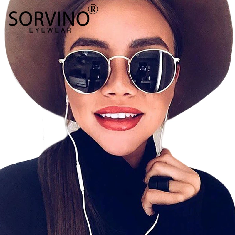SORVINO ретро дизайн маленькие овальные поляризационные солнцезащитные очки 2020