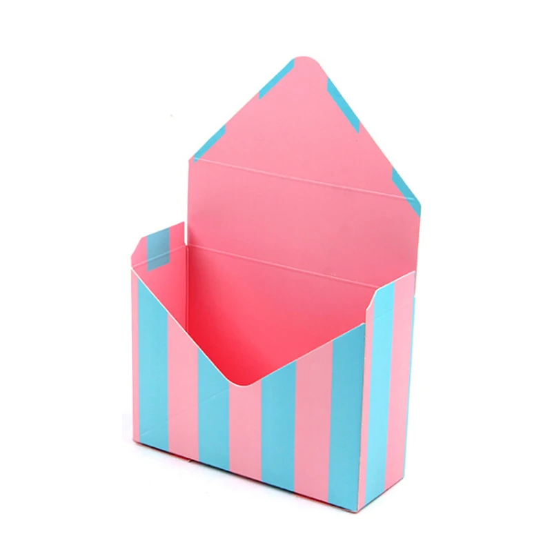 3 6PC Creative Mini envelope type box creative Korean flower bouquet floral hand-folded gift box Valentine's Day flower gift box - Color: 3