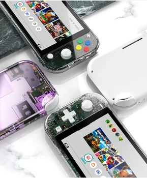 

2 Transparent Protective Housing Shell Case for Nintendo Switch Lite NS Game Console Housing Cover Case Replacement Accessories