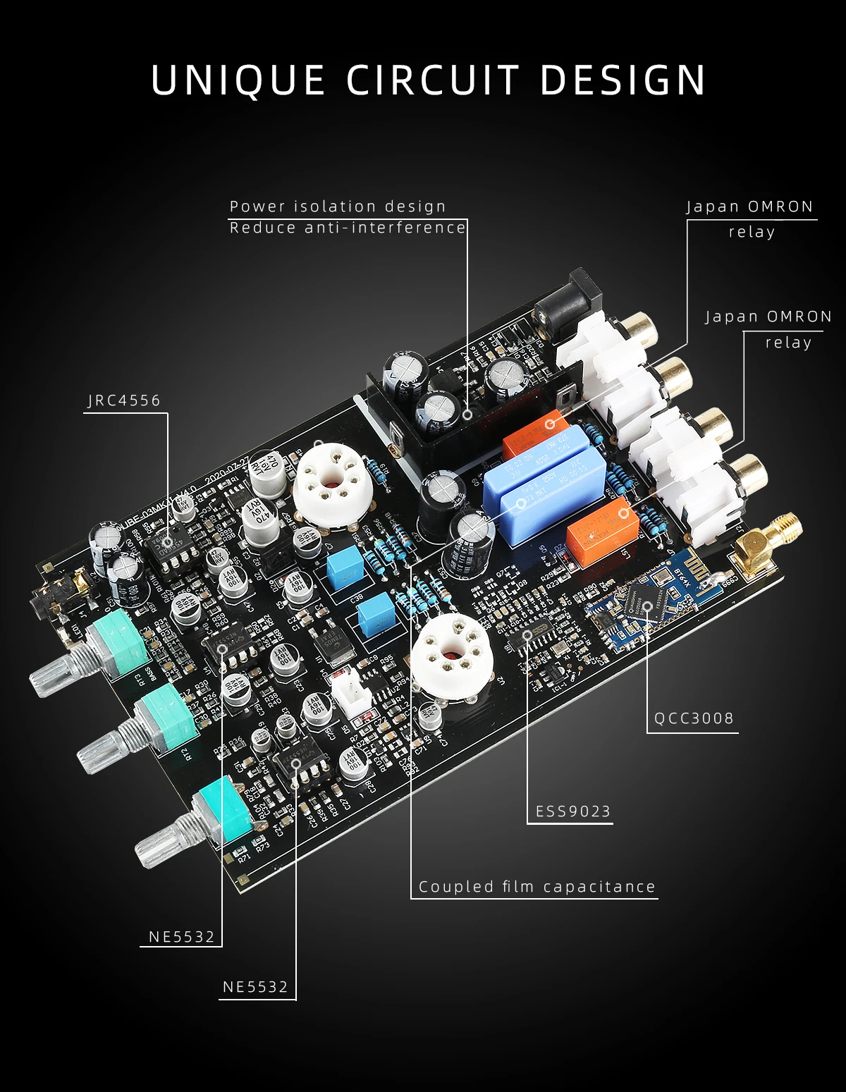 summing amplifier FX-Audio Tube Amplifier Audio Preamplifier 2.0 ES9023 Bluetooth 5.0 Hi Fi Mini Desktop Headphone Amplifier RCA 3.5MM Output Amp best stereo amplifier