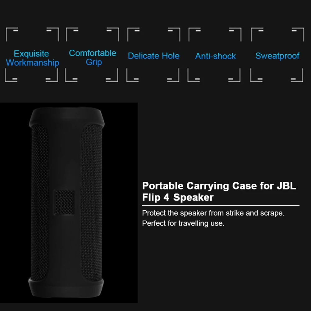 Прочный легкий защитный чехол для переноски из силикона con Altavoz, Bluetooth, чехол-книжка JBL 4