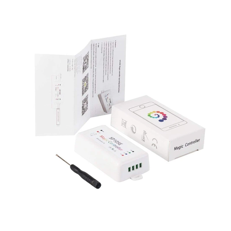 2 шт. bluetooth-контроллер: 1 шт. SP105E беспроводной bluetooth-контроллер APP WS2811 WS2812B WS2801 SK6812 и 1 шт. WS2812B SK6812RG