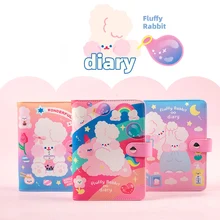 A6 Binder Notebook and Bullet Journal Diary Spiral Notepad 6 Rings Planner Organizer Cute Girls Note Book Korean Daily Handbook jamie vigorous double color spiral notebook a5a6 binder planner bullet journal daily planner 2018 chancellory vintage stationery