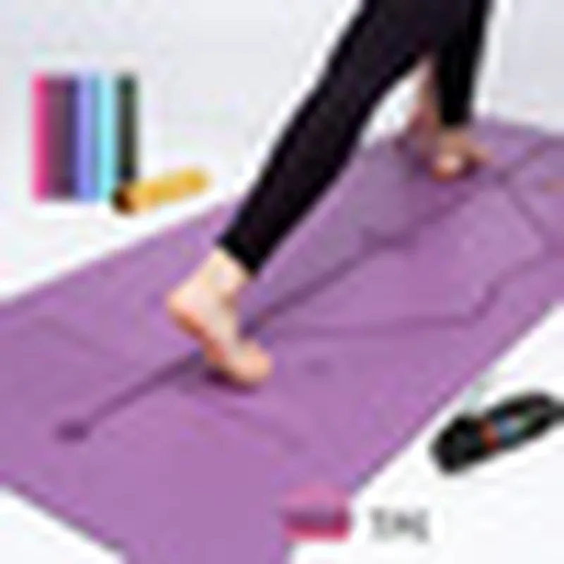 TPE1830*61*6mm Yoga Mat With Position Line Fitness Gymnastics Mats Double Layer Non-slip Beginner Sport Carpet Pads | Спорт и
