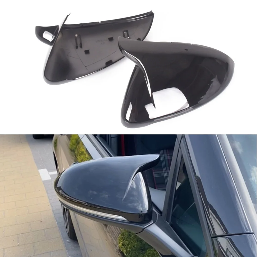 

Rearview Mirror Cover Cap Carbon Fiber / Black for VW Golf VII MK7 GTI 2014 2015 2016 2017 2018 Touran