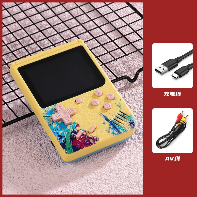 800 Retro Console Double Handheld Game Player Battery 3.0 Inch LCD Built-in 400 Video Games Gift for Kids Classic Videoconsolas 
