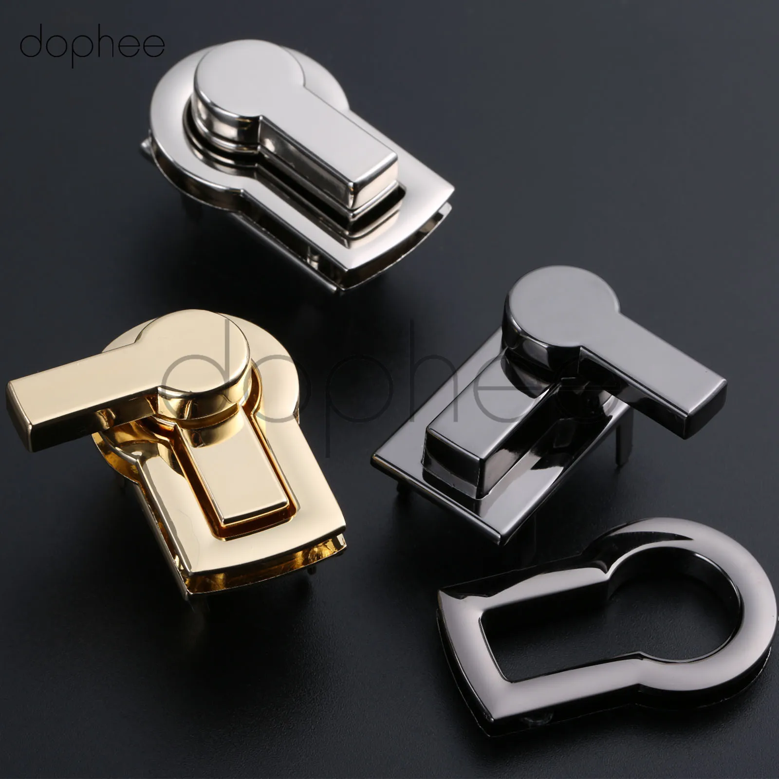 Dophee 1 комплект DIY металлическая застежка поворотный замок для сумки Сумка кошелек аксессуары