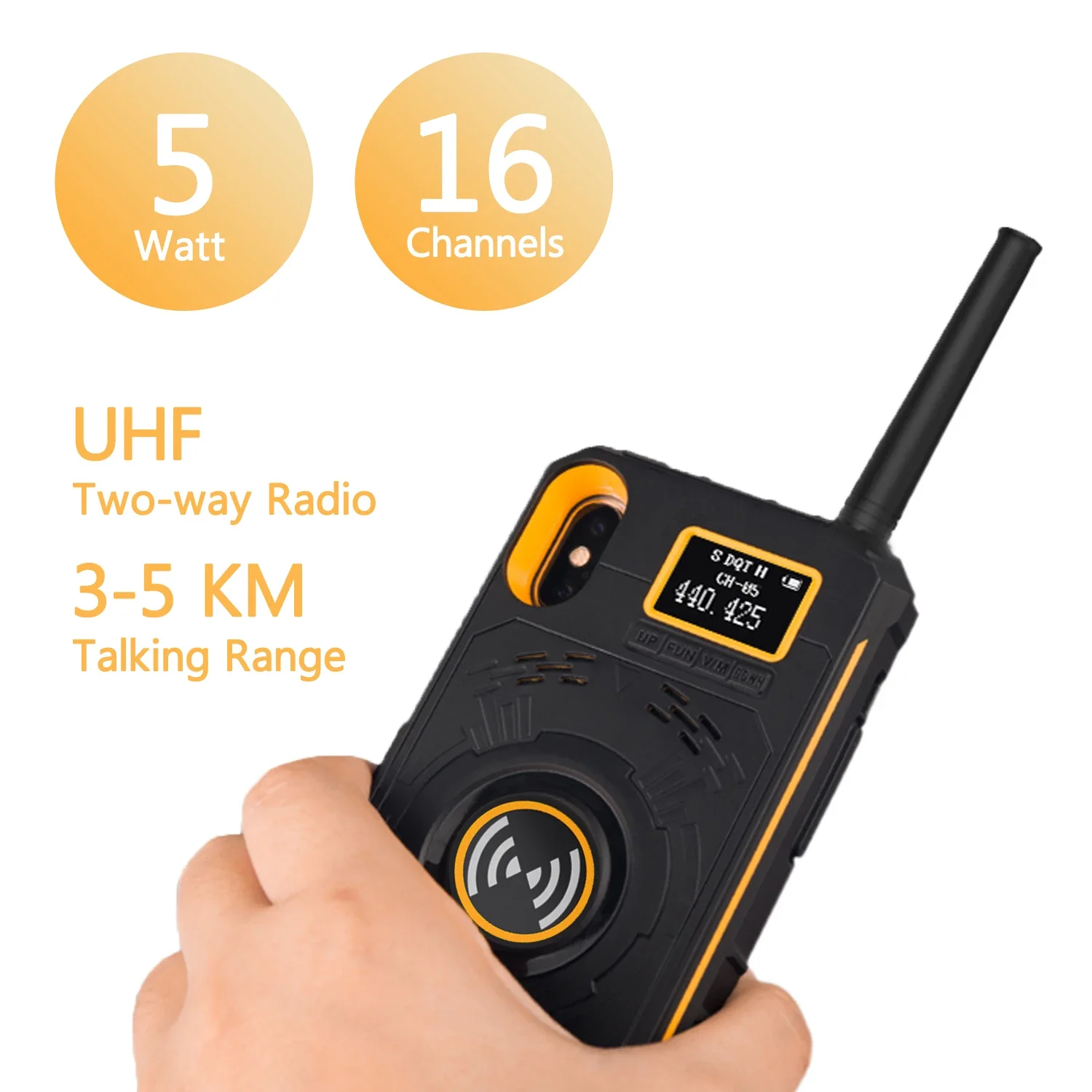 IRaddy GM series 3 in 1 UHF чехол для телефона двухсторонняя радио перезаряжаемая