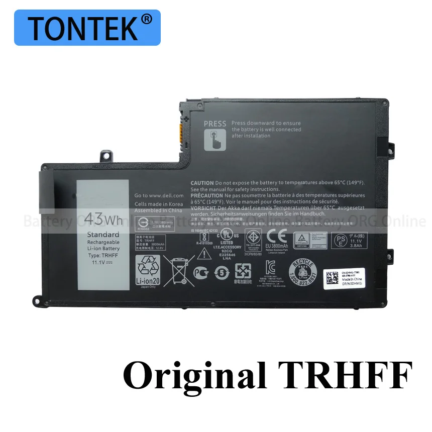 Оригинальный аккумулятор TRHFF для ноутбука Dell Inspiron 5547 5545 5548 5447 5445 5448 14-5447 15-5547 3450 3550