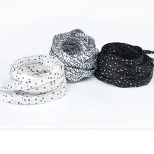 71 дюймовой/180 см творческий удлиненные спортивные шнурки для взрослых шнурки для обуви, кружевное черно-белое платье плоские шнурки