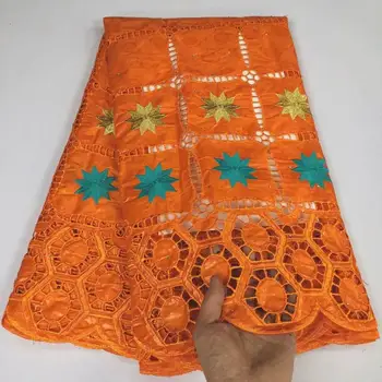 

2020 Latest African Bazin Riche Fabric Cotton Guinea Brocade Fabric Tissu Africain Basin Riche Brode Most Popular Lace 7yards