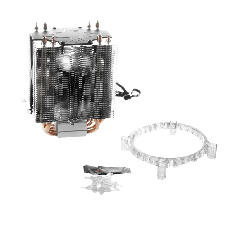 4 Heatpipe CPU Cooler Heat Sink for Intel LGA 1150 1151 1155 775 1156 AMD New 2