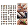 Halloween Series Nail Sticker Collection Skull Head Night Glowing Ghost Bat Nail Slider 10PCS 4