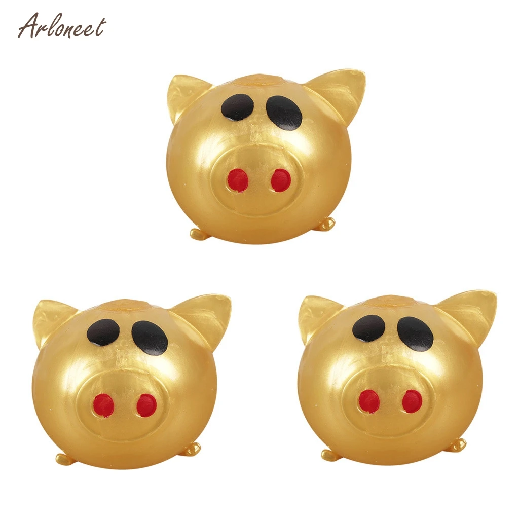 3 шт. Jello Pig милый антистресс Splat водный мяч-свинка вентиляционная игрушка вентиляционная липкая свинья Новинка Забавные игрушки новые игрушки и хобби