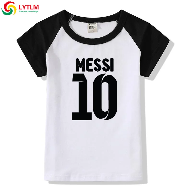 LYTLM Messi/футболка с короткими рукавами для маленьких мальчиков футболка для мальчиков Lionel Messi летняя одежда для маленьких девочек топы для маленьких девочек