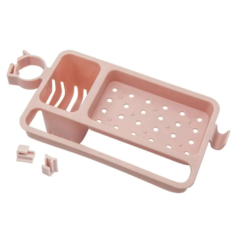 Household Faucet Clip Drain Rack Kitchen Sink Rag Bath Holder Soap Storage Box Kitchen Supplies