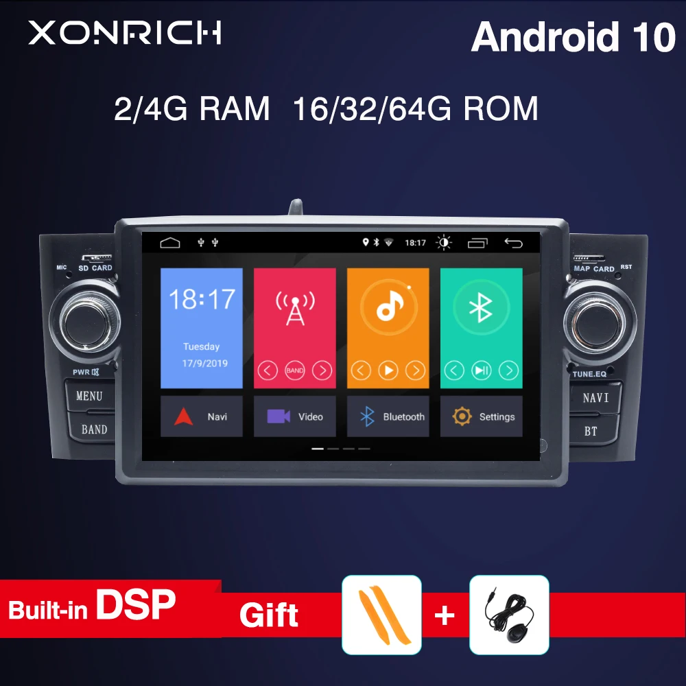 Авторадио 4G 64G DSP 1Din Android 10 автомобильный dvd-плеер для Fiat Grande Punto Linea 2007-2012 gps навигация Мультимедиа Радио экран Авторадио 4G 64G DSP 1Din Android 10 автомобильный dvd-плеер для Fiat Grande Punto Linea 2007-2012 gps навигация Мультимедиа Радио экран