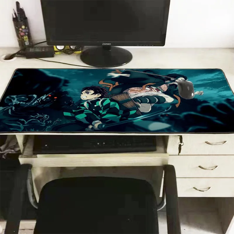 XGZ Demon Slayer Kimetsu No Yaiba Anime Large Gaming Rubber PC Computer Gamer Mouse Pad Desk Mat Lo