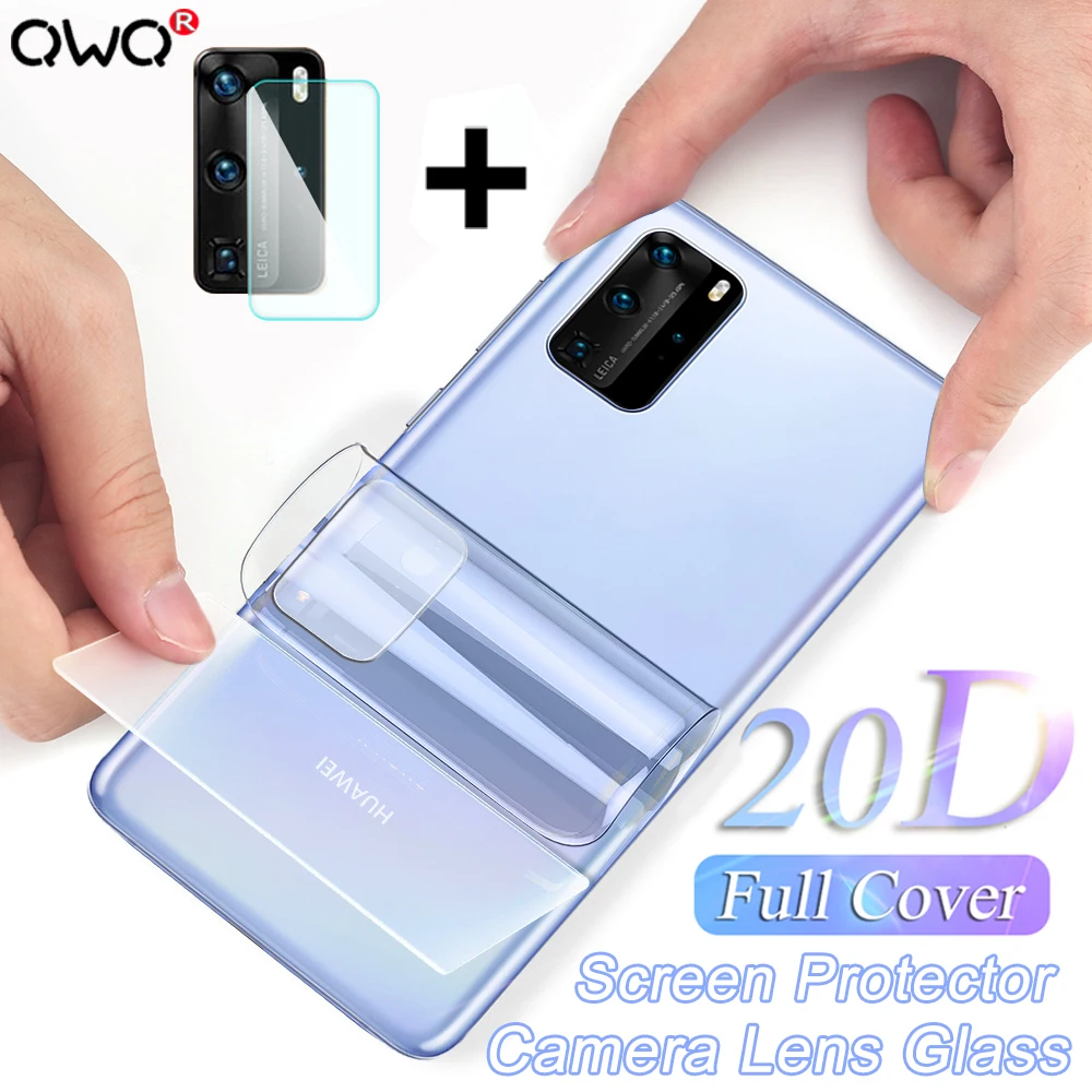 Полное покрытие экрана протектор для Huawei P30 P20 P40 Pro Mate 10 20 30 Lite Гидрогелевая пленка