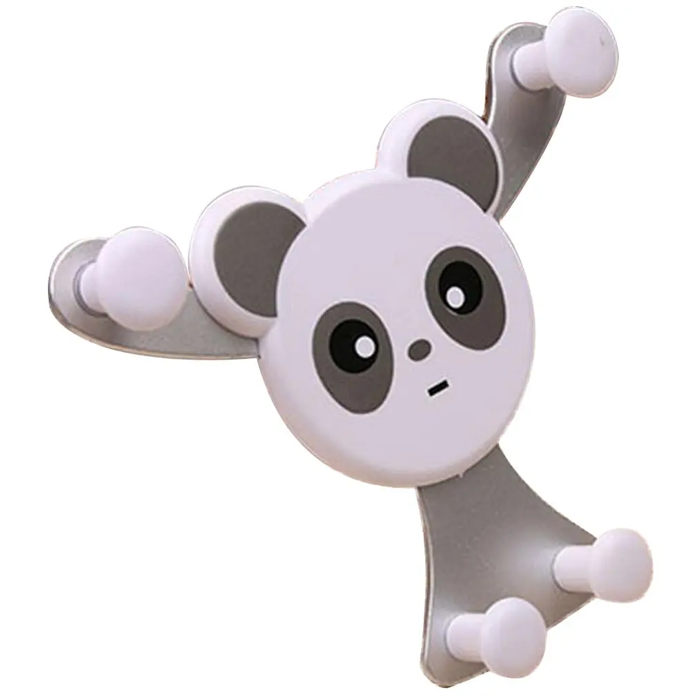 

Universal Panda Bear Car Phone Air Outlet Mount Bracket Gravity Sensing Stand Snap-type Phone GPS Navigation Holder;