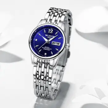 

WLISTH Small fresh Women Fashion Watch Luminous Waterproof Round Dial Analog Display Quartz Watch for office 2020 new