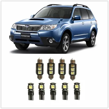 

9PCS White LED Interior Package kit For Subaru B9 Tribeca Baja BRZ Forester Impreza Justy 1990-2019