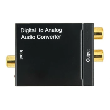 

2019 Optical Coaxial Toslink Digital To Analog Audio Converter RCA L/R 3.5mm 1 X