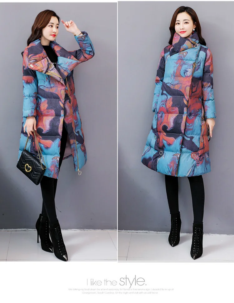 OMCHION верхняя одежда Женская мода Осень Зима куртка женская манто Femme Hiver хлопковое пальто Женская куртка тонкая парка LMJ90