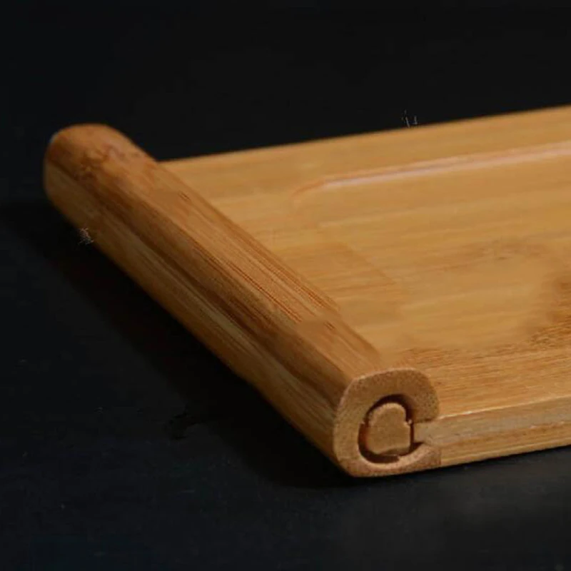 Bamboo Tea Trays Kung Fu Tea Accessories Tea Tray Table With Drain Rack Home Saucer Tool