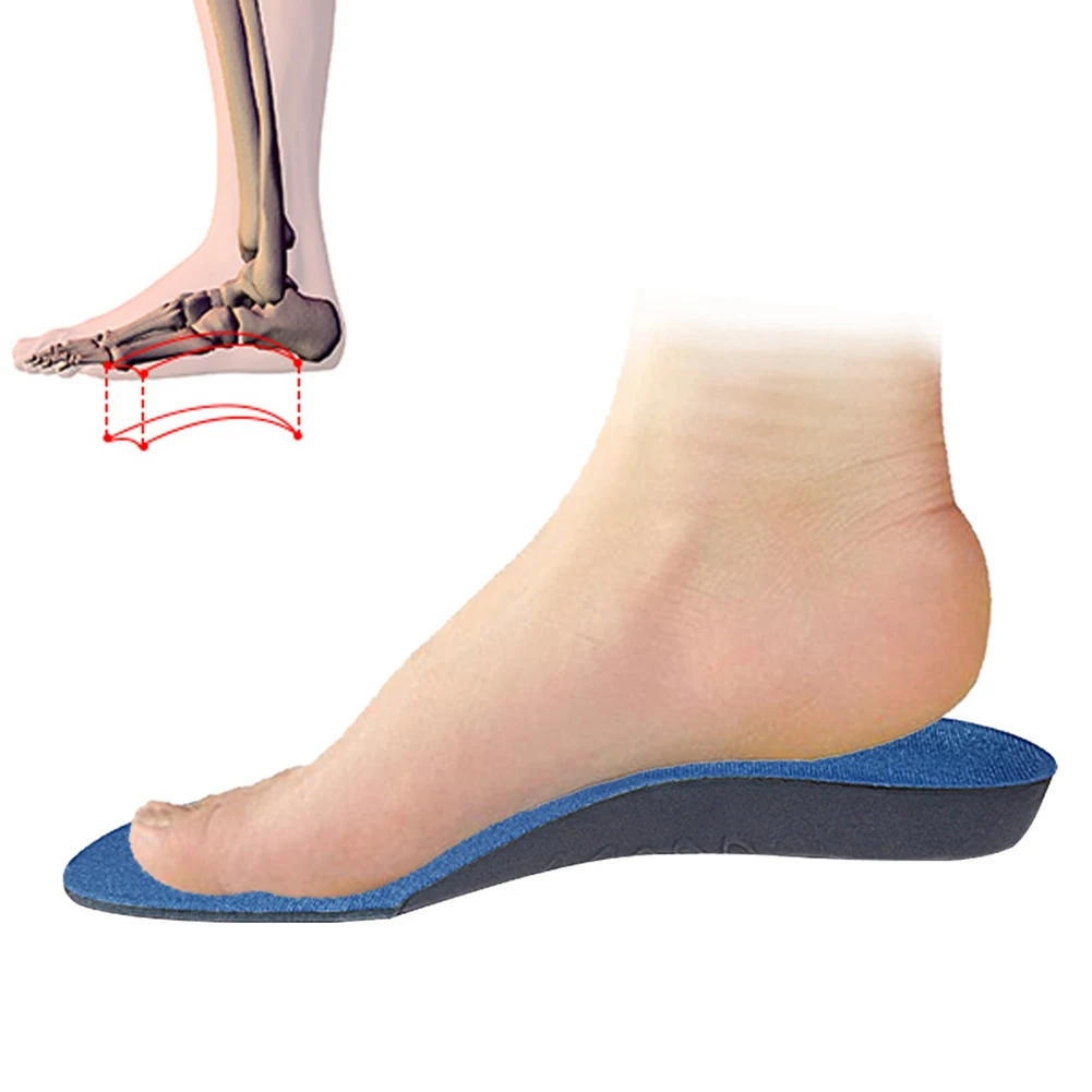 Плоские ноги арки поддержка Стельки ортопедические высота высокого качества 3D Премиум удобные плюшевые ткани ортопедические стельки коврик для ног