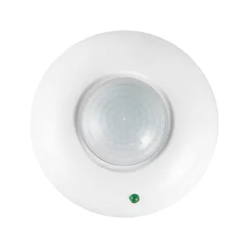 

Indoor Use Infrared Switch Round Security Surface Mount Detector Ceiling Alarm Led White Mini Home Body Induction Motion Sensor