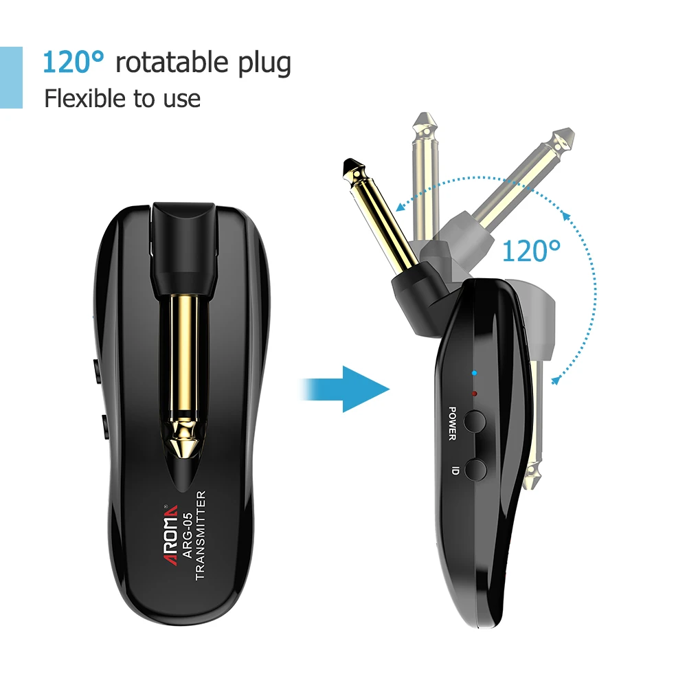 Guitar Transmitter Receiver Wireless System for Guitar Spare Part Stringed 5.8GHz Audio for Bass